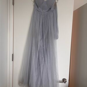 Jenny Yoo Fairy Blue Strapless Gown